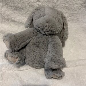 BareFoot Dreams Grey Bunny Rabbit Style 055 Beanbag Plush Stuffed Toy